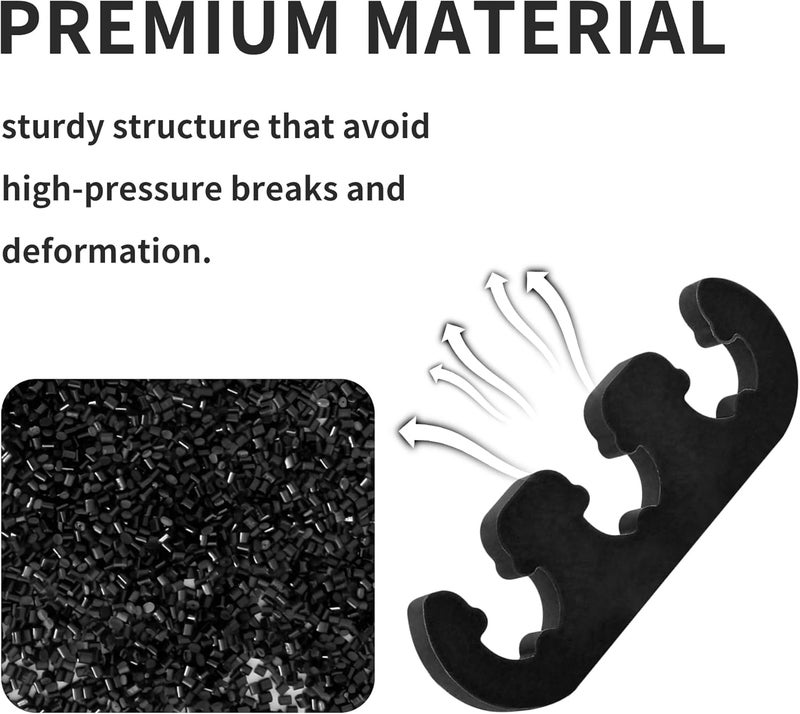 Stacool 6PCS Spark Plug Wire Separator & Spark Plug Wire Holder for 7mm 8mm 8.5mm 8.8mm Spark plug Wire,Universal 2/3/4 Wire Spark Plug Wire Separators for Engine Bay Maintenance - Image 4